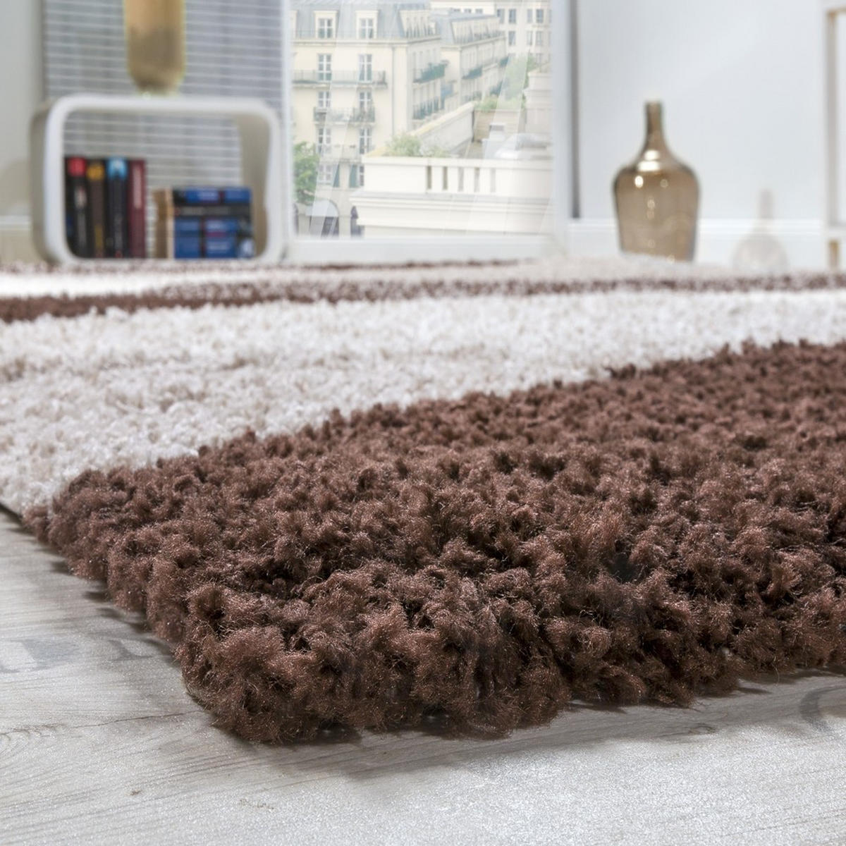 HOCHFLORTEPPICH 70/250 cm Mango 308 - Braun, Textil (70/250cm) - Paco Home
