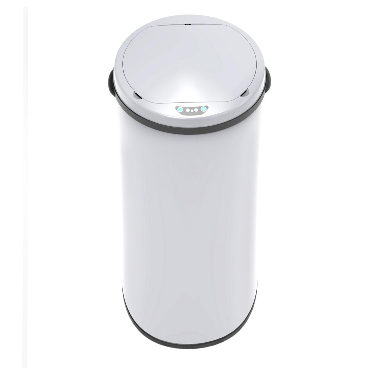 SENSORMÜLLEIMER 50L - Weiß, Metall (32/81/32cm) - SVITA