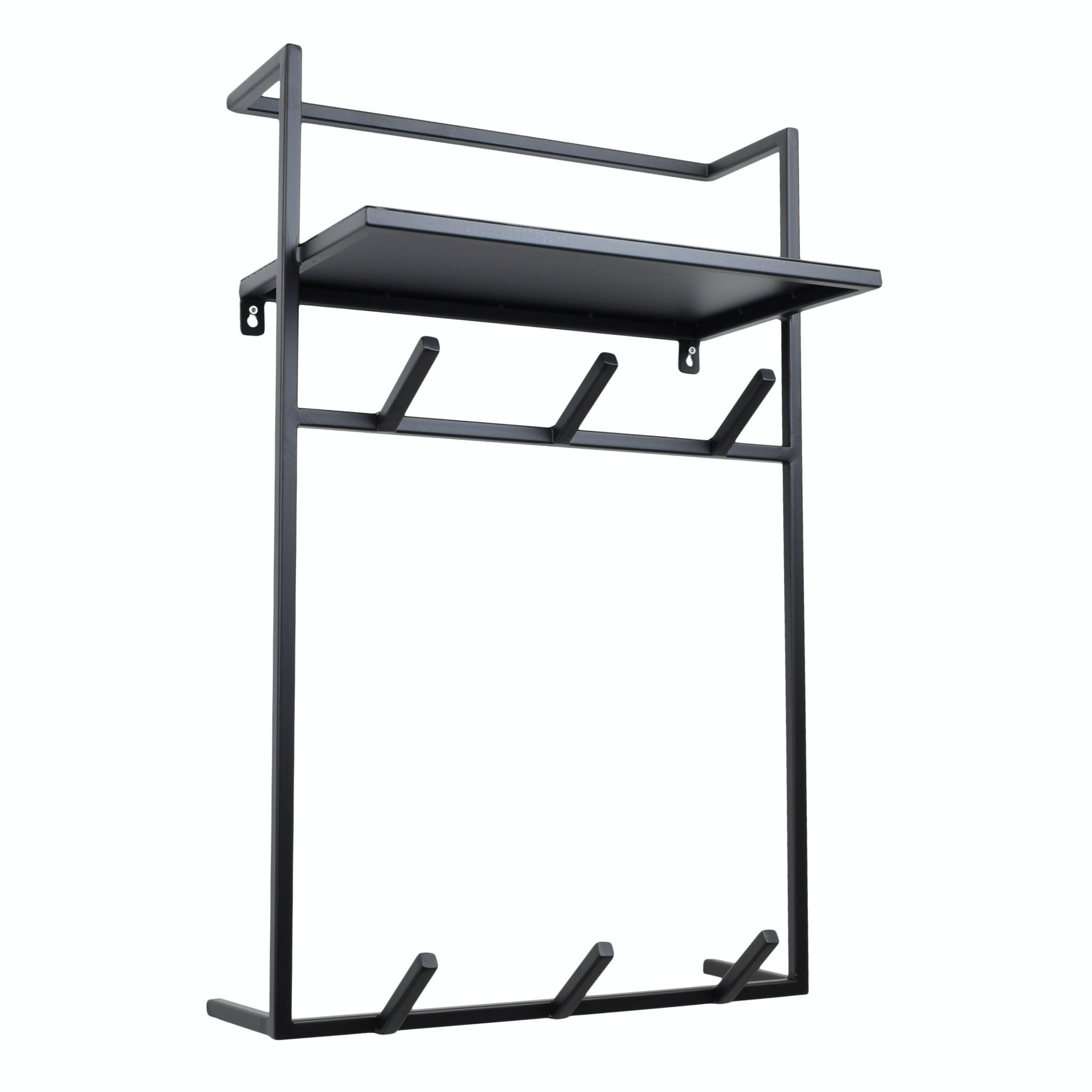 KLEIDERABLAGE Fenn Schwarz - Schwarz, Metall (51/80/30cm) - LOFT42