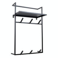 KLEIDERABLAGE Fenn Schwarz - Schwarz, Metall (51/80/30cm) - LOFT42