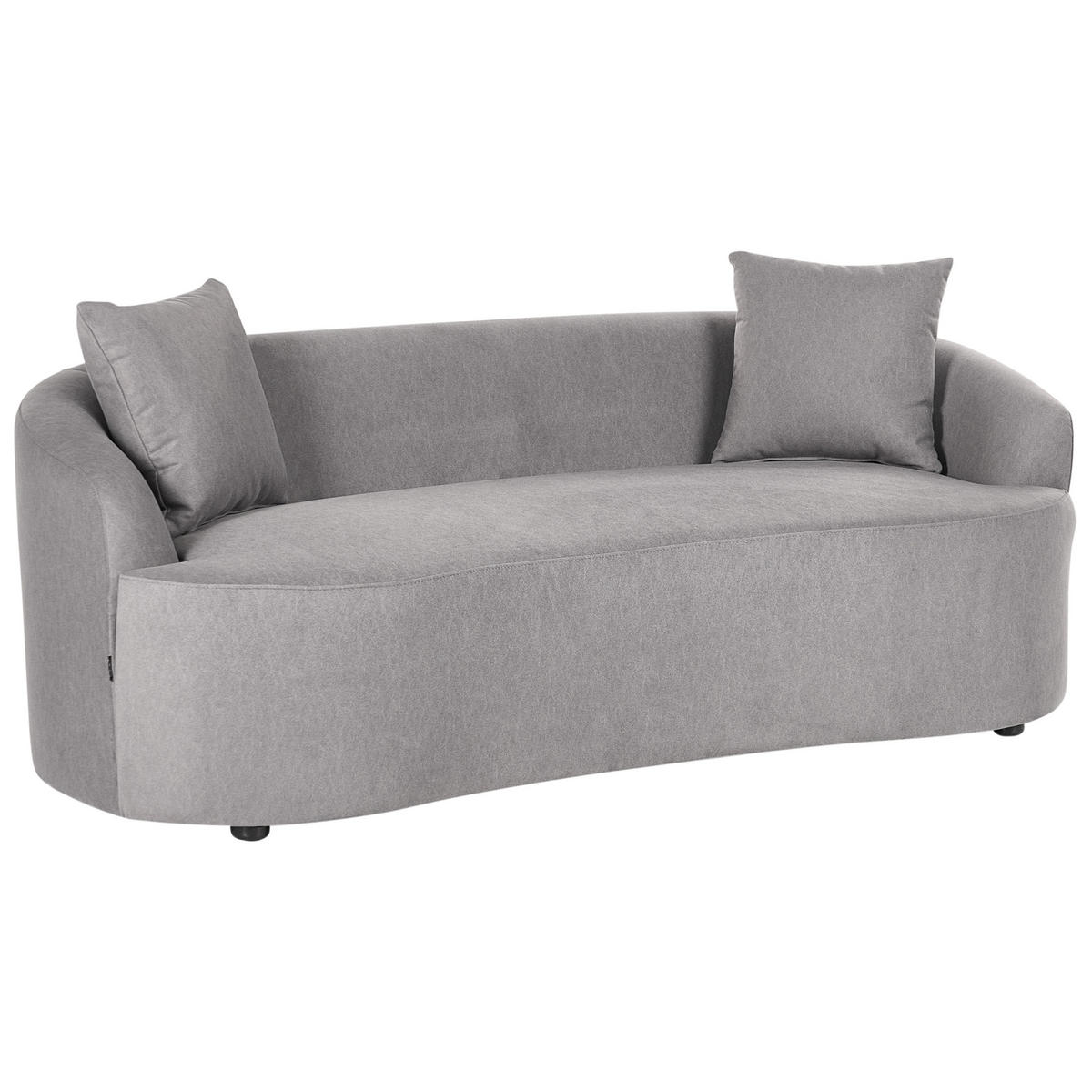 SOFA Stoff Grau Amal - Dunkelgrau, Textil (175/68/80cm) - Beliani