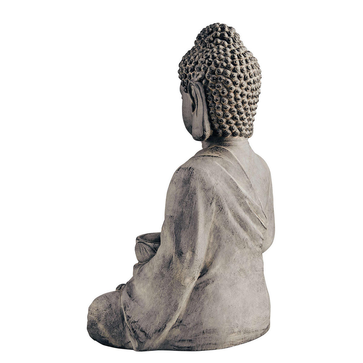 KERZENHALTER Buddha - Grau, Stein (30/46/23cm) - Butlers