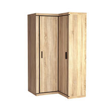 DREHTÜRENSCHRANK MALAGA 100/192/58 cm 2-türig Sonoma Eiche - Sonoma Eiche, Holzwerkstoff (100/192/58cm) - MASSENO