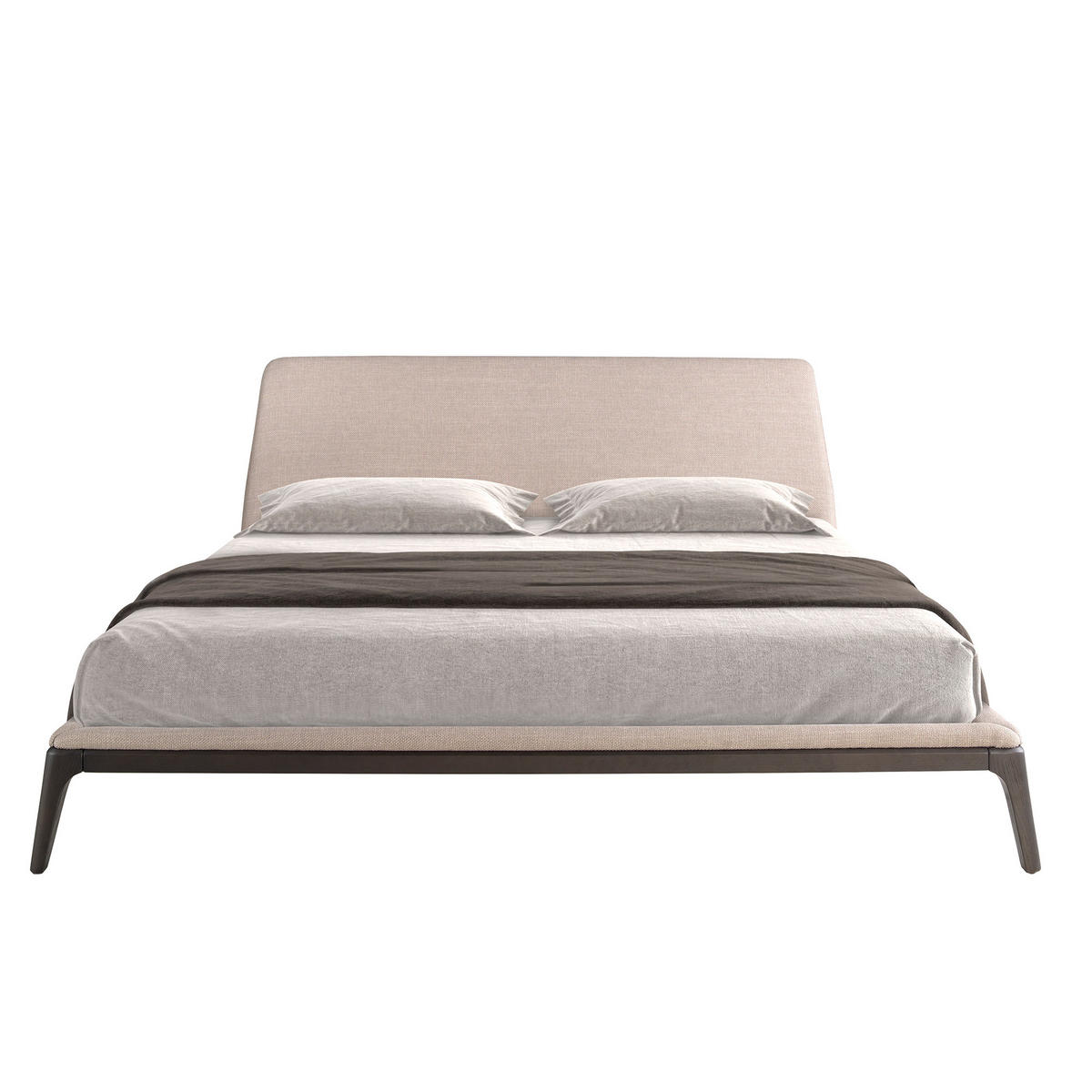 BETT Rechteckig Grau Schwarz 192/230/101 cm - Schwarz/Grau, Textil (180/200cm) - ANGEL CERDA