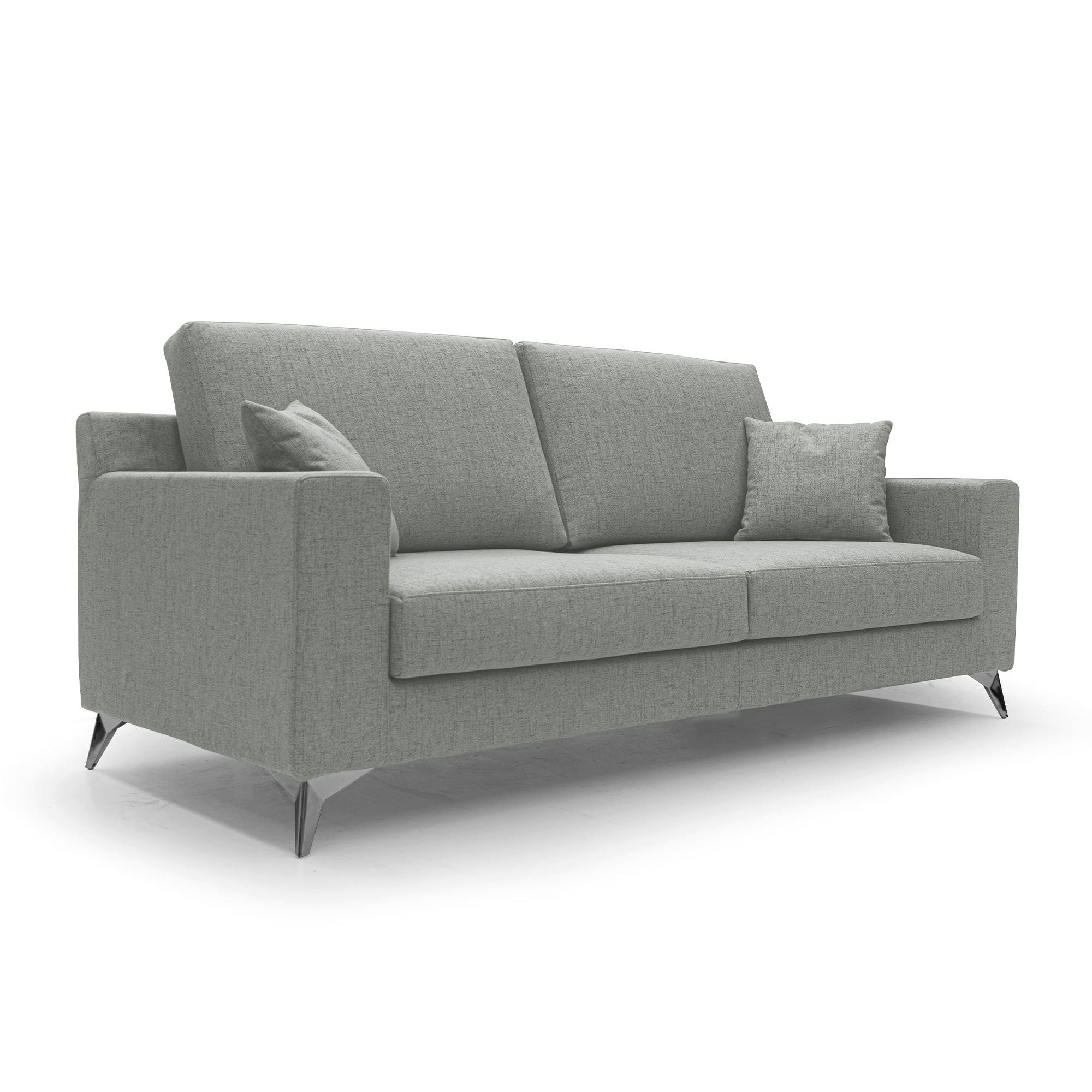 Divani.store Linearsofa Hellgrau 146x95x91 cm