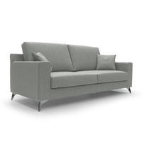 LINEARSOFA Michael - Hellgrau, Textil (186/95/91cm) - Divani.store