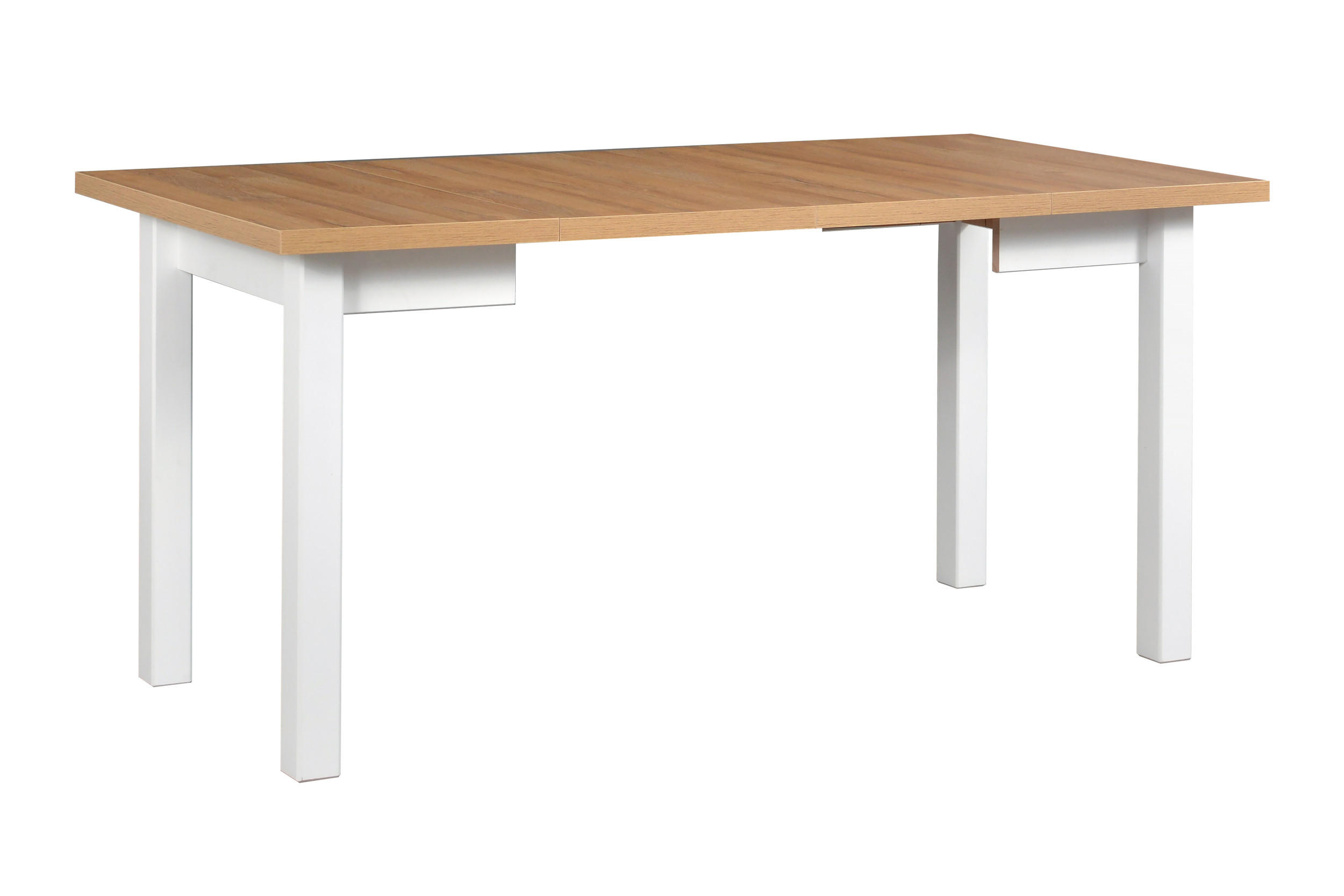 ESSTISCH Max 8, 80-160/80cm, wotan - Eiche Wotan, Holz (80/80/76cm) - Leaf Design