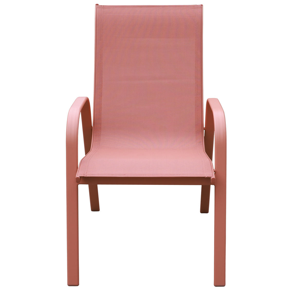 GARTENSTÜHLE Marbella Terracotta 6er-Set - Orange, Kunststoff (56.5/92.5/76cm) - Happy Garden