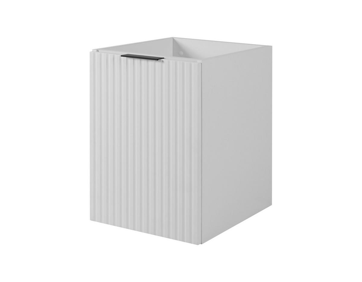 WASCHBECKUNTERSCHRANK FLOW mit Regal + Platte Weiß matt 140/57/46 cm - Weiß, Holzwerkstoff (140/57/46cm) - Rodan