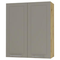 KÜCHENHÄNGESCHRANK Kvantum W4/80 Beige Matt / Eiche Artisan Matt 80 / 32,5 / 96cm - Beige/Eiche Artisan, Holz/Holzwerkstoff (80/96/32.5cm) - Feldmann-Wohnen