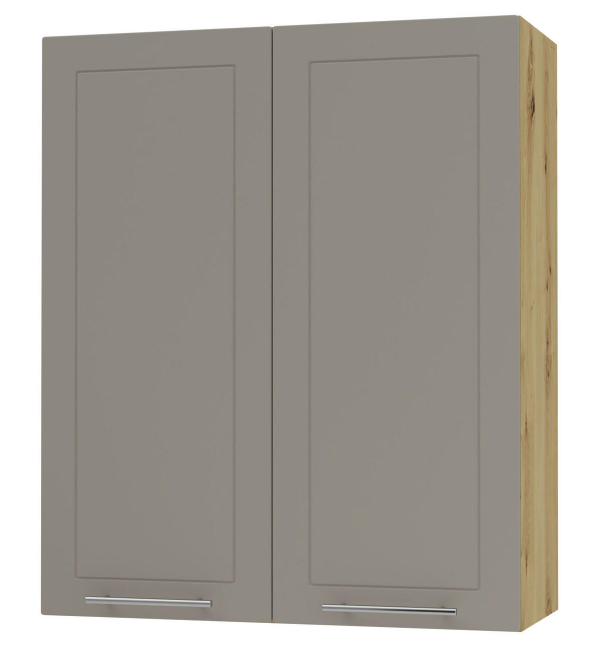 KÜCHENHÄNGESCHRANK Kvantum W4/80 Beige Matt / Eiche Artisan Matt 80 / 32,5 / 96cm - Beige/Eiche Artisan, Holz/Holzwerkstoff (80/96/32.5cm) - Feldmann-Wohnen