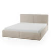 POLSTERBETT Doppelbett Sarria Slim Beige (Anthology 02) 140x200 cm - Beige, Textil (140/200cm) - Meblito