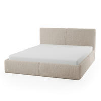 POLSTERBETT Doppelbett Sarria Slim Beige (Anthology 02) 140x200 cm - Beige, Textil (140/200cm) - Meblito