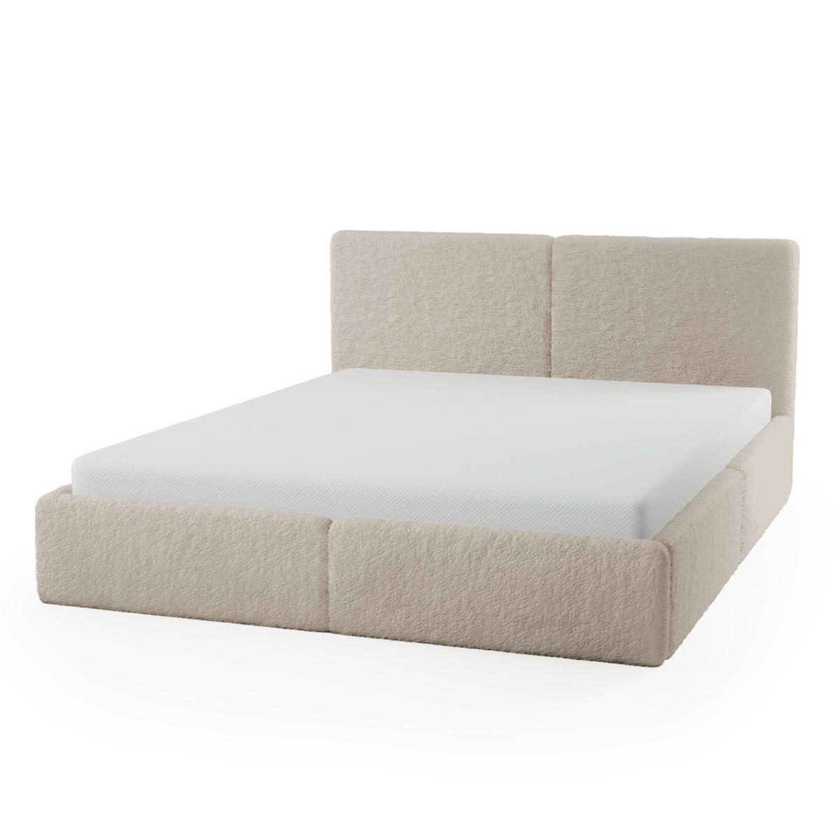 POLSTERBETT Doppelbett Sarria Slim Beige (Anthology 02) 140x200 cm - Beige, Textil (140/200cm) - Meblito