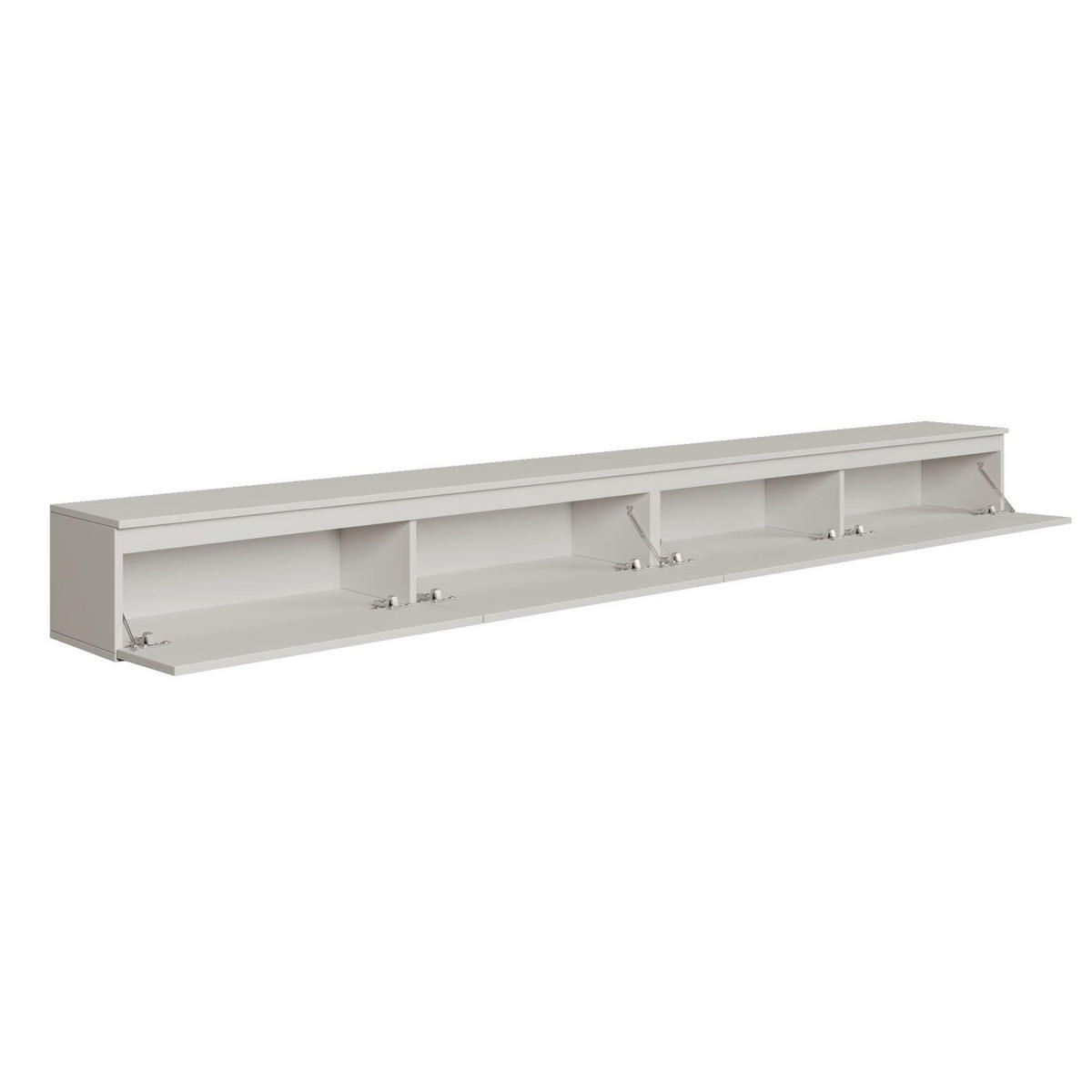 TV-LOWBOARD Bemmi hängend Weiß 300/30/30 cm - Weiß, Holzwerkstoff (300/28.4/31.8cm) - Selsey