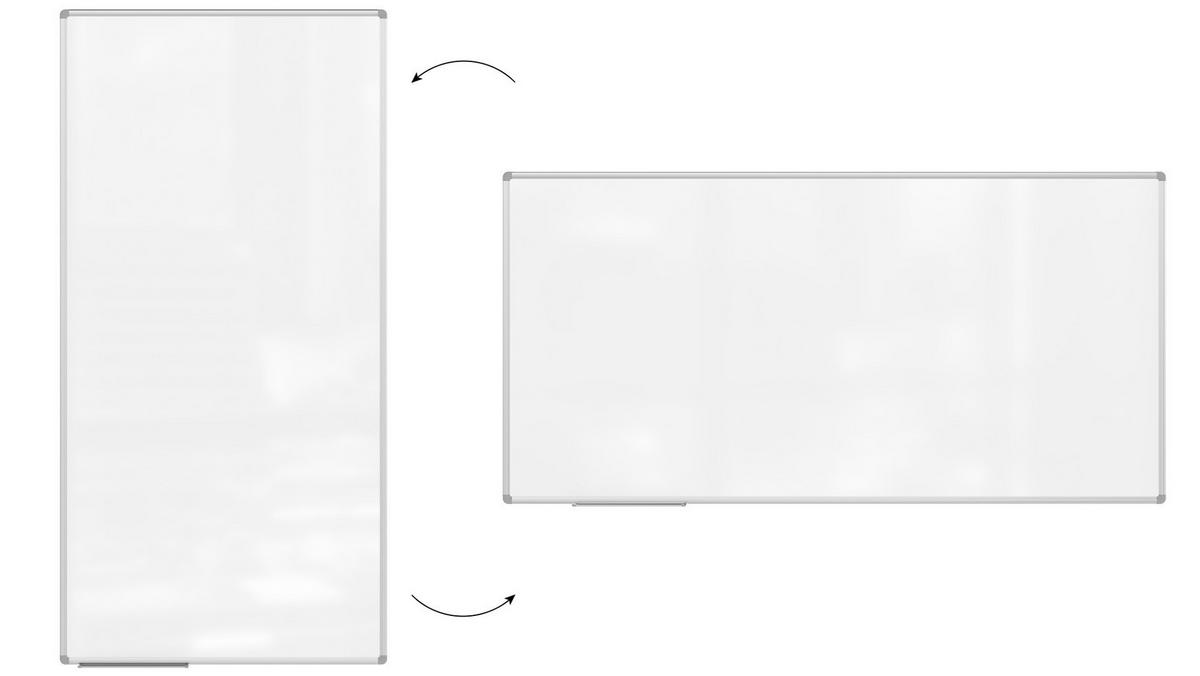 MAGNETISCHES Whiteboard - PREMIUM EXPO Alurahmen 180x90cm - Weiß, Metall (180/90/1.6cm) - ALLboards