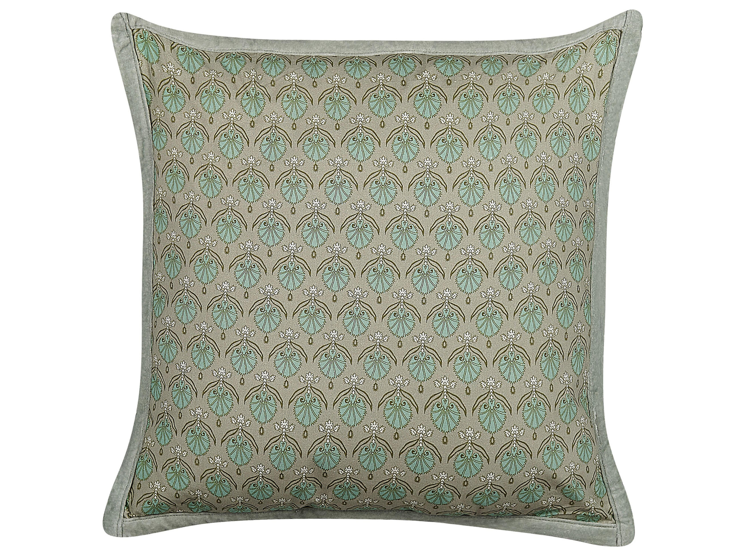 DEKOKISSEN Olivgrün 45/45 cm Pictus - Olivgrün, Naturmaterialien/Textil (45/45cm) - Beliani