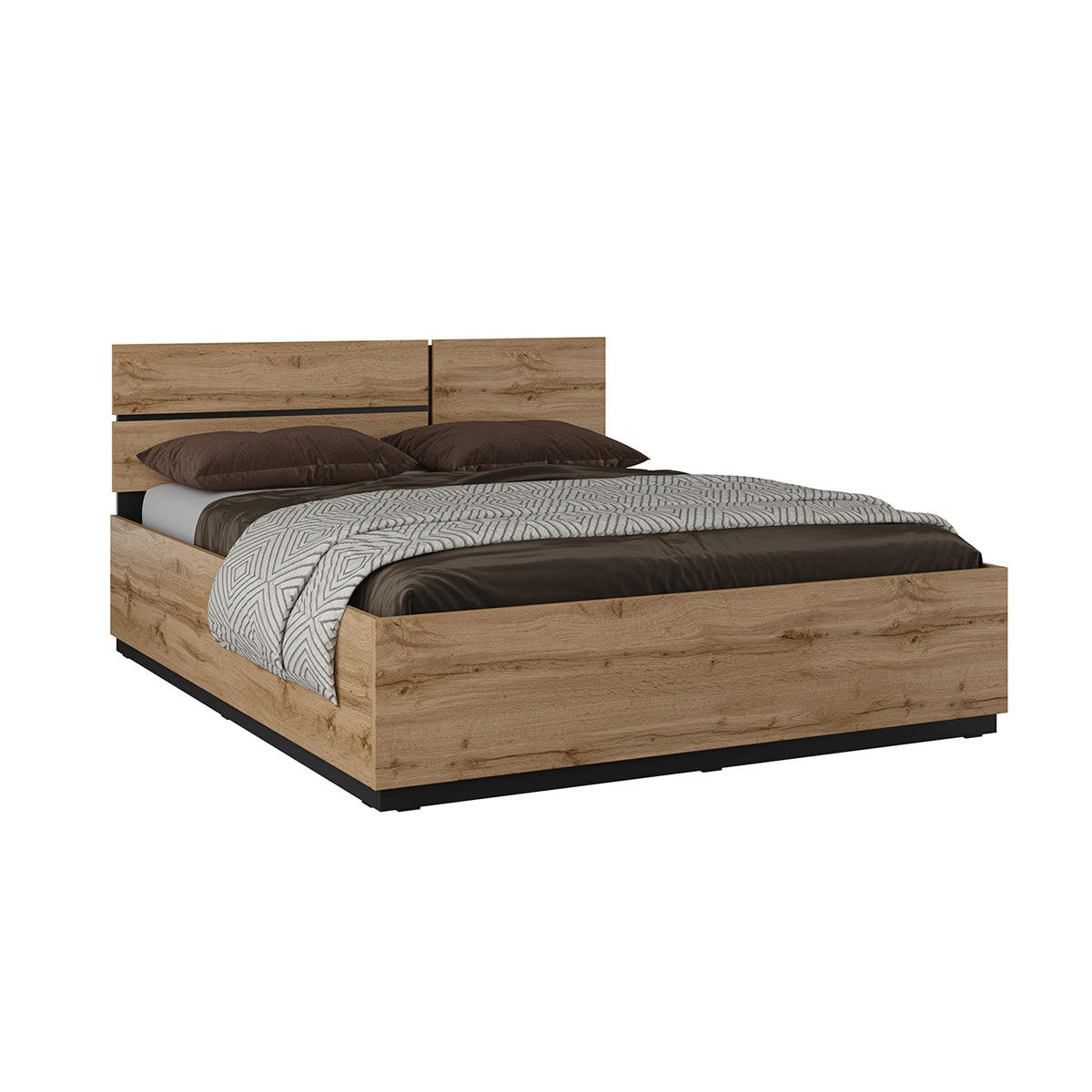 POSTELJA 160/200 Lilia Les - rjava, leseni material (160/200cm) - Petits-meubles