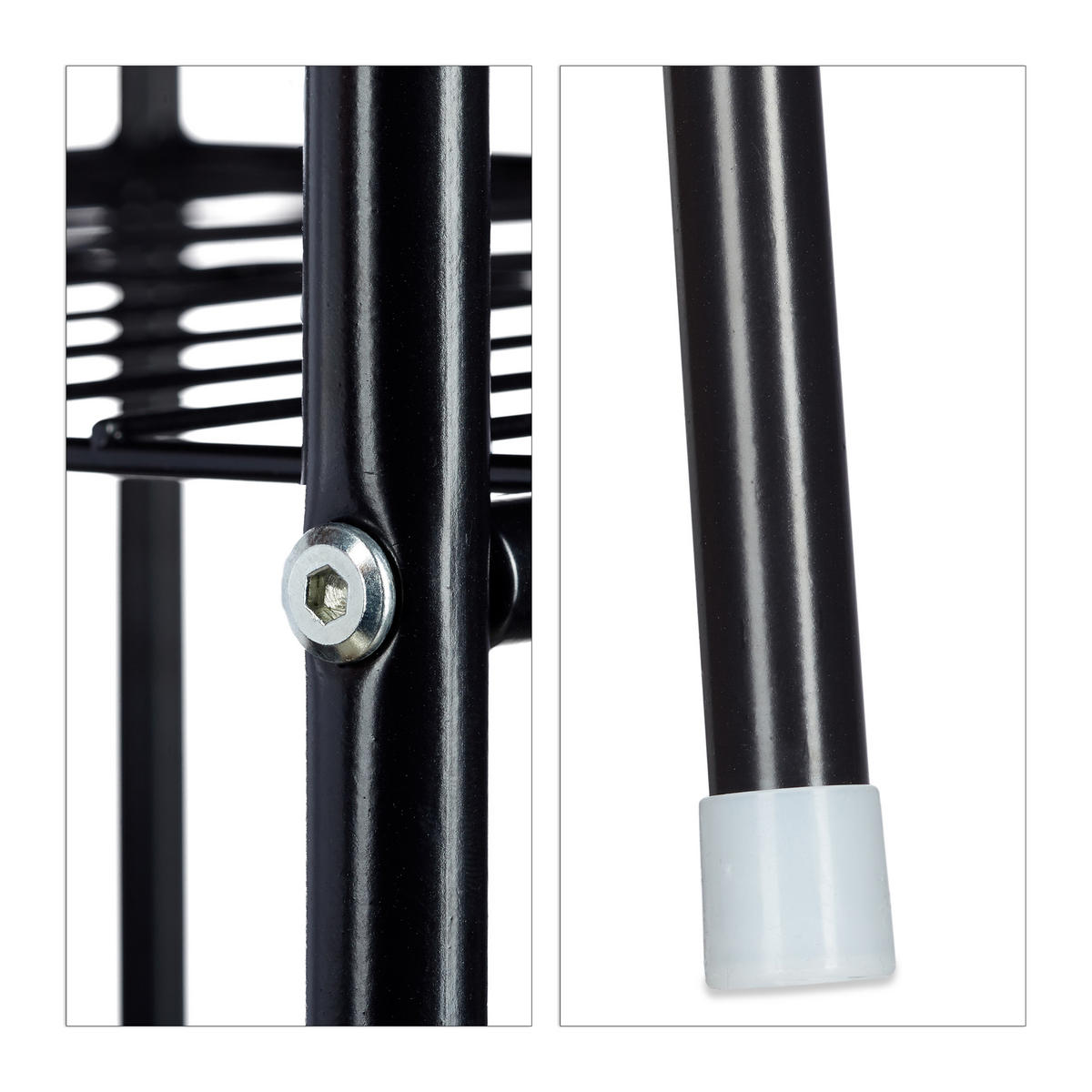 GARDEROBE - Weiß, Textil/Metall (105/172/45cm) - Relaxdays