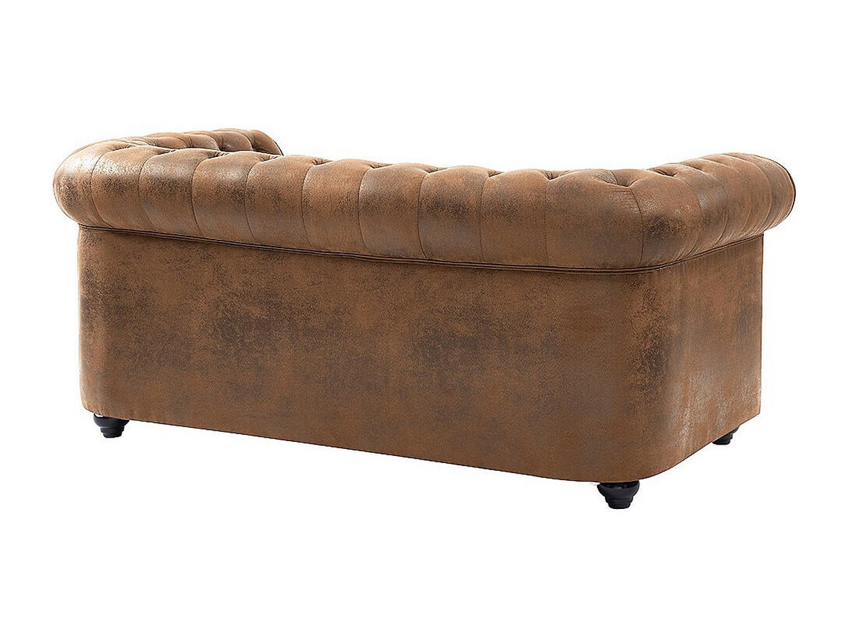 SOFA ohne Schlafmöglichkeit - 2 Personen - Stoff, Stoff - Braun - Braun, Textil (165/72/88cm) - Vente-Unique