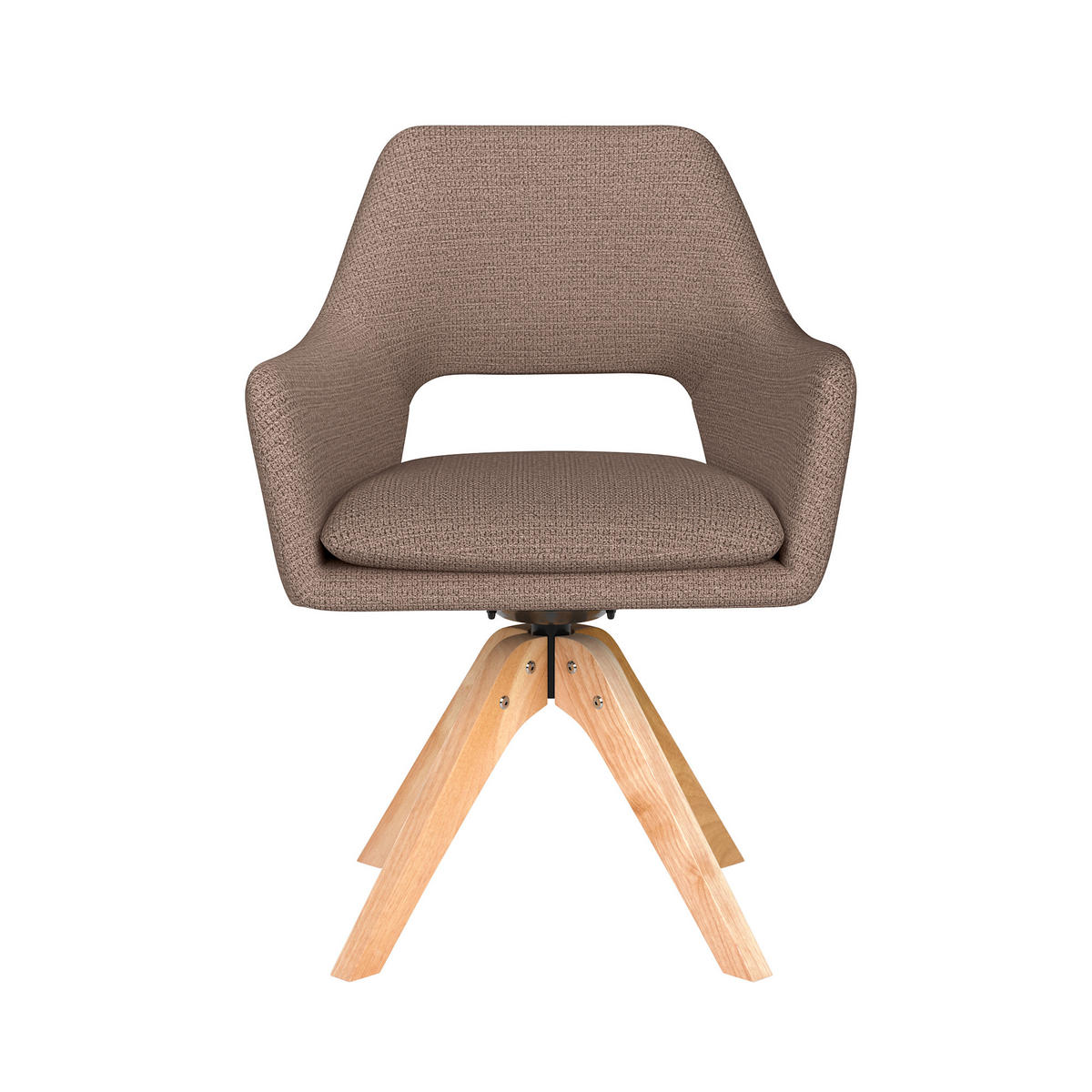 ESSZIMMERSTUHL Mos - Taupe - 59/59/85 cm - Taupe, Textil (59/85/59cm)