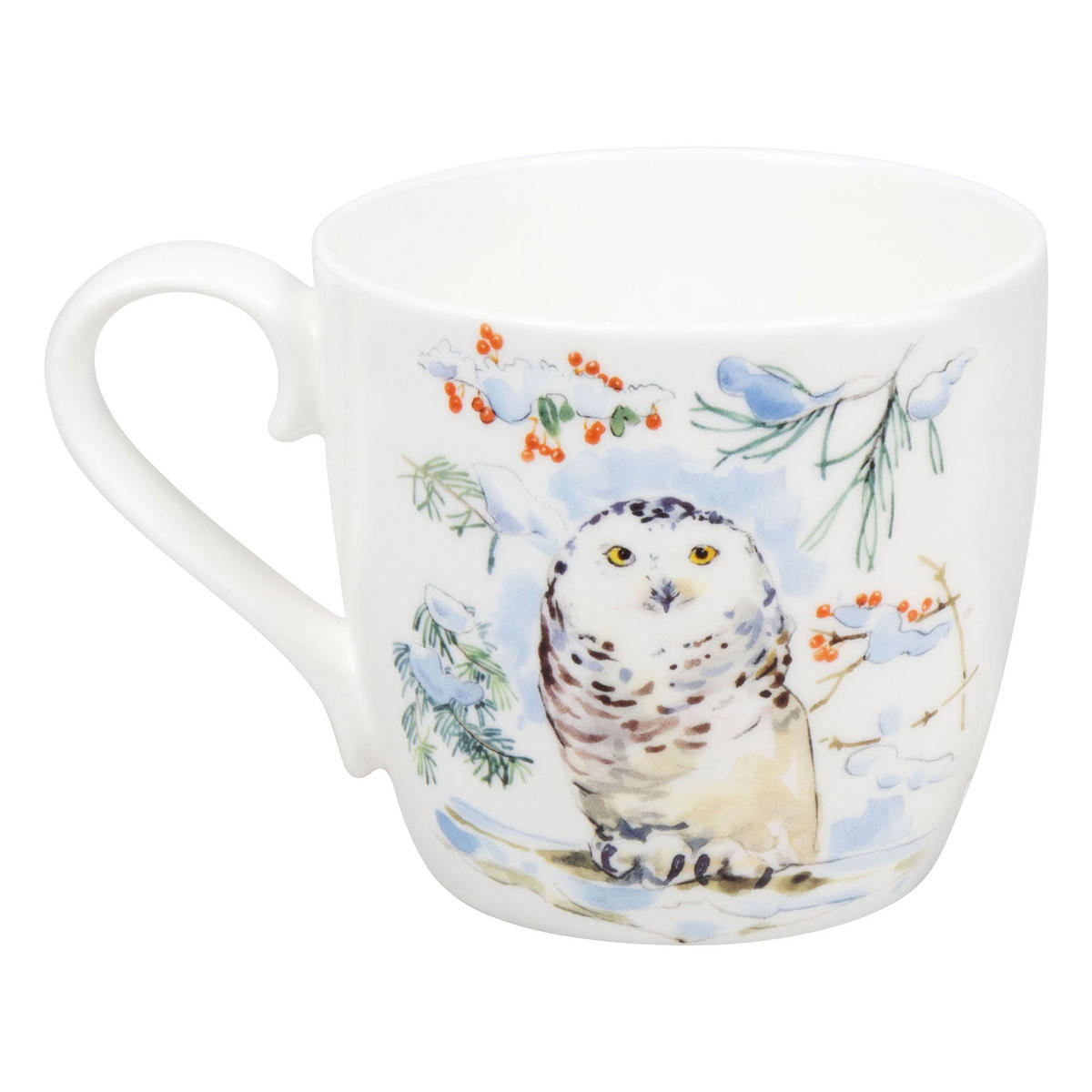 KAFFEEBECHER Winter Owl - Naturfarben, Keramik (0.45L) - Könitz