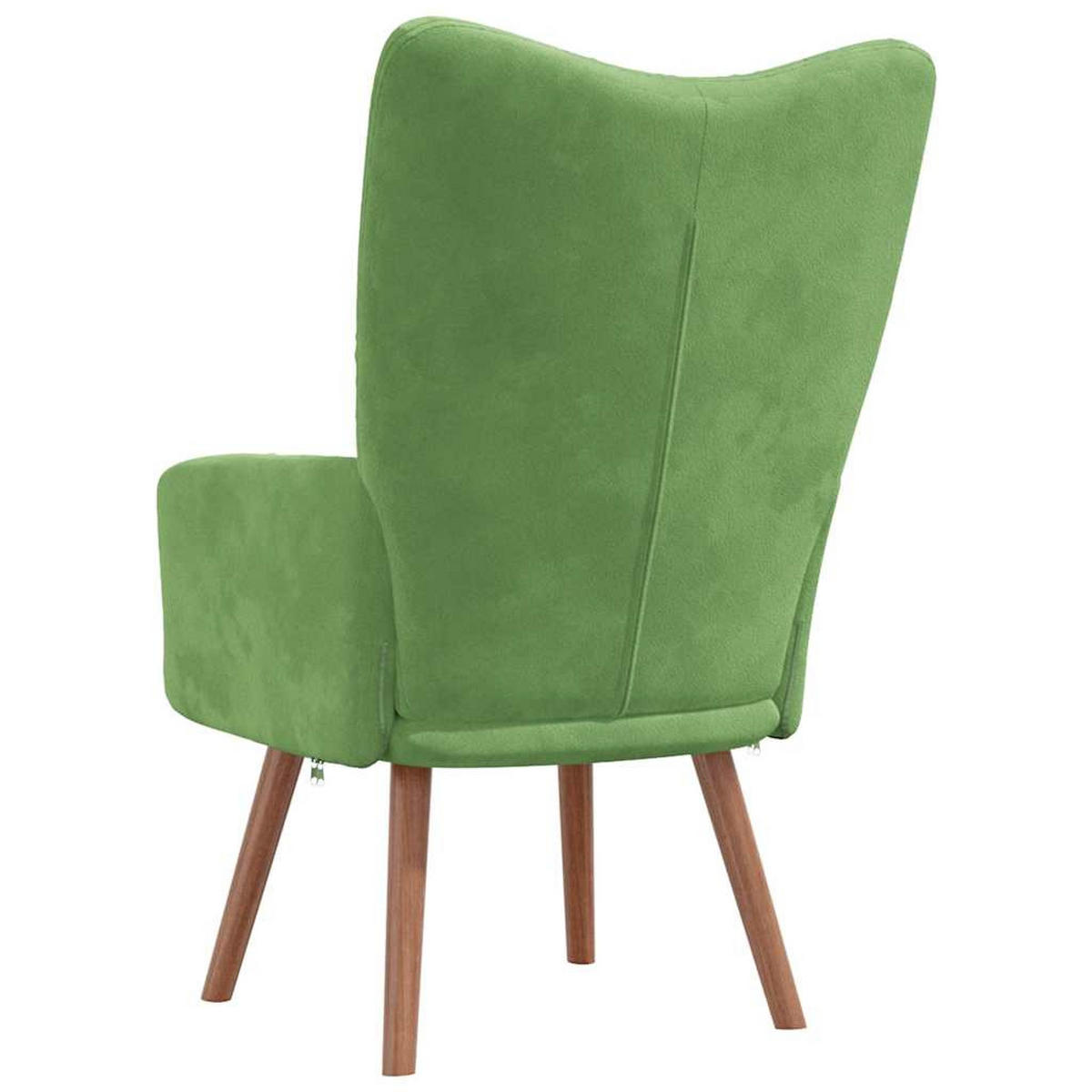 SESSEL mit Holzbeine 61,5/69/95,5 cm aus Samt Hellgrün - Hellgrün, Textil (61.5/95.5/69cm) - vidaXL