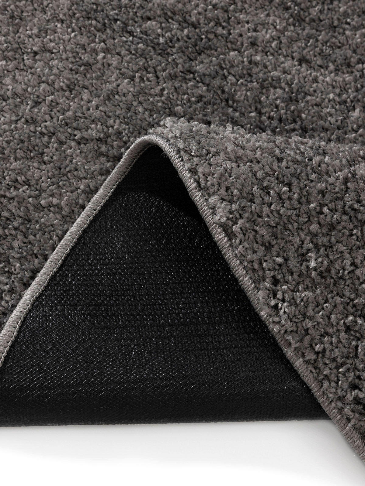 HOCHFLORTEPPICH Soho Grau ø 160 cm rund - Grau, Kunststoff (160/160cm) - benuta