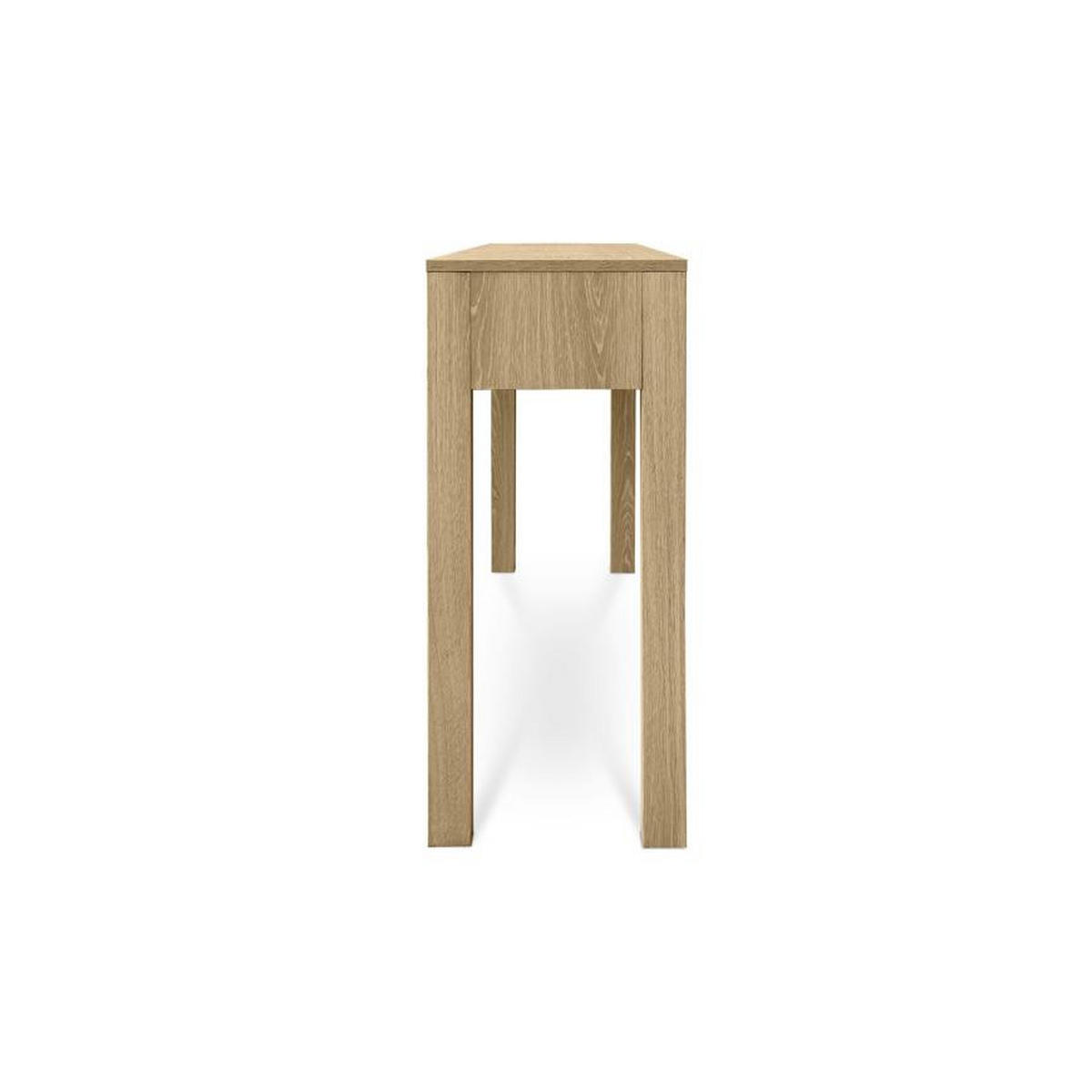 KONSOLE Saskia 100cm mit 2 Schubladen Skandinavischer Eichenoptik - Honigeiche/Eichefarben, Holz (30/100/75cm) - Sicaan