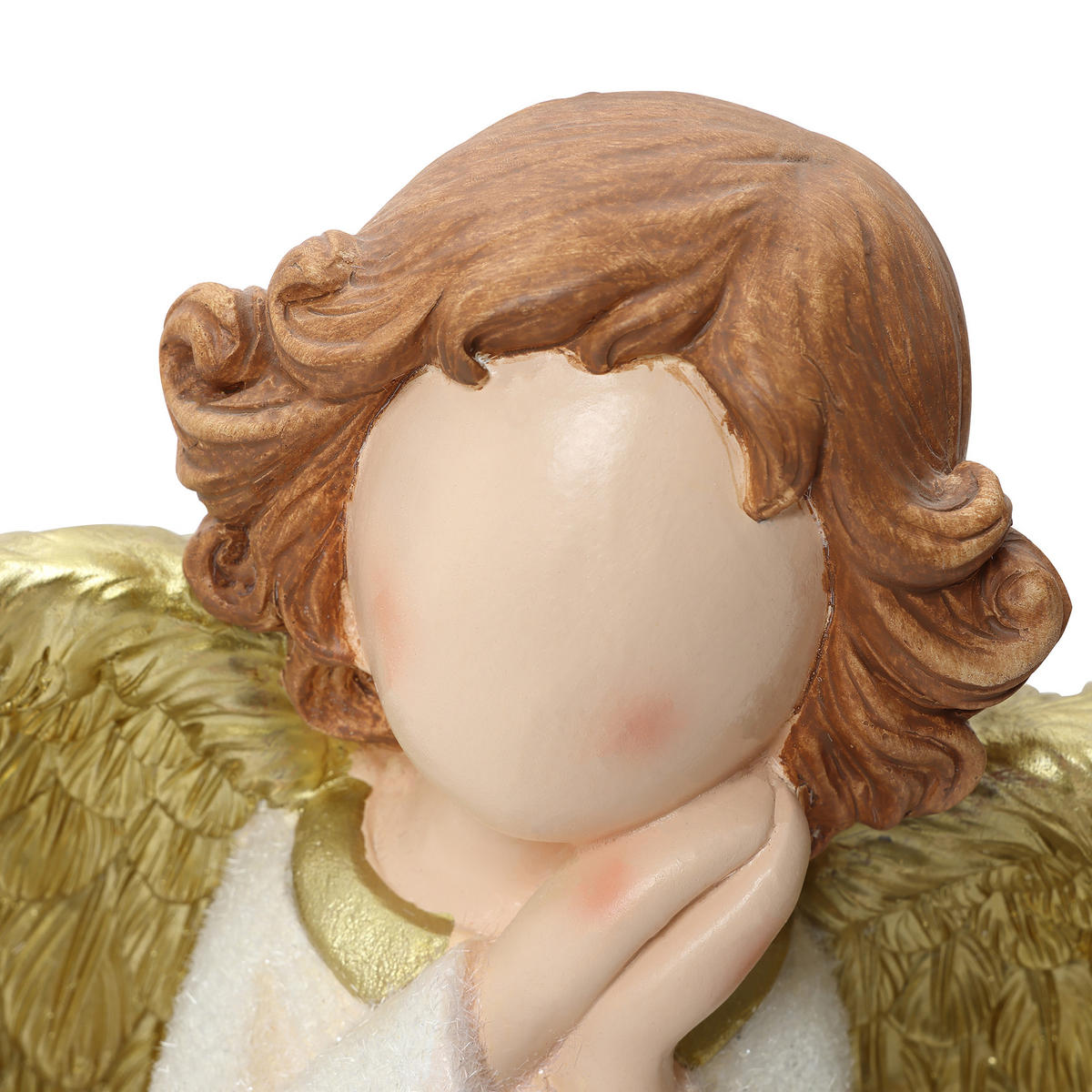 ENGELFIGUR Weihnachten HTST0187 - Beige/Goldfarben, Stein (20/64/30cm) - Hometopia