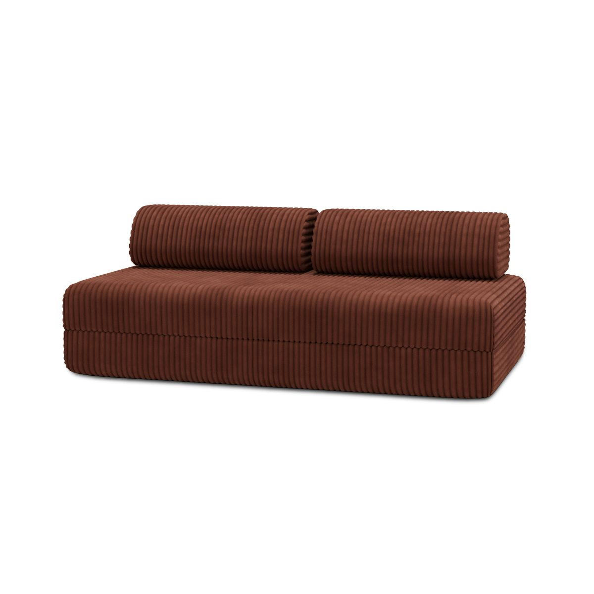 Kimo 2-3-Sitzer-Schlafsofa Terracotta 95x70.5x190 cm