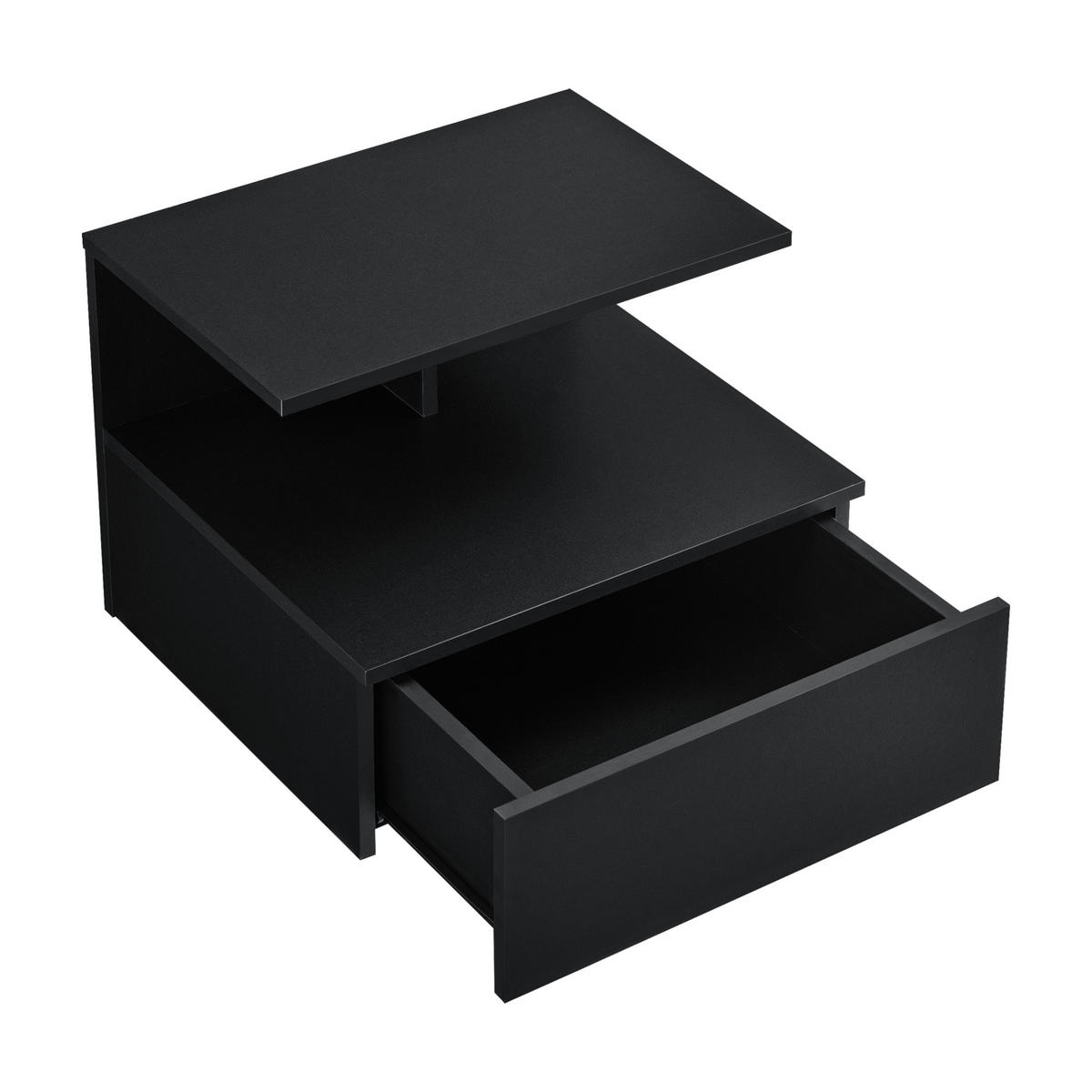 WANDSCHRANK Amberg - Schwarz, Holzwerkstoff (40/31/35cm) - [en.casa]