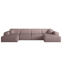WOHNLANDSCHAFT Celes Premium In Scala - Lila, Holzwerkstoff/Textil (379/73/165cm) - Fun Möbel