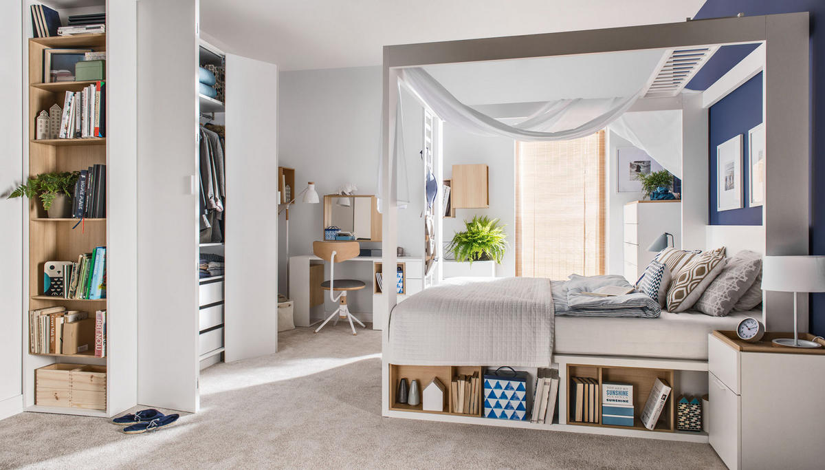 NACHTTISCH 4 YOU - Weiß, Holzwerkstoff (40.5/56/42cm) - Vox Möbel