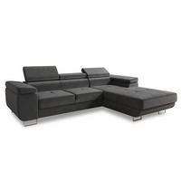 ECKSOFA Divo, Seite: Rechts - Grau, Holz/Textil (282/204cm) - Sofnet