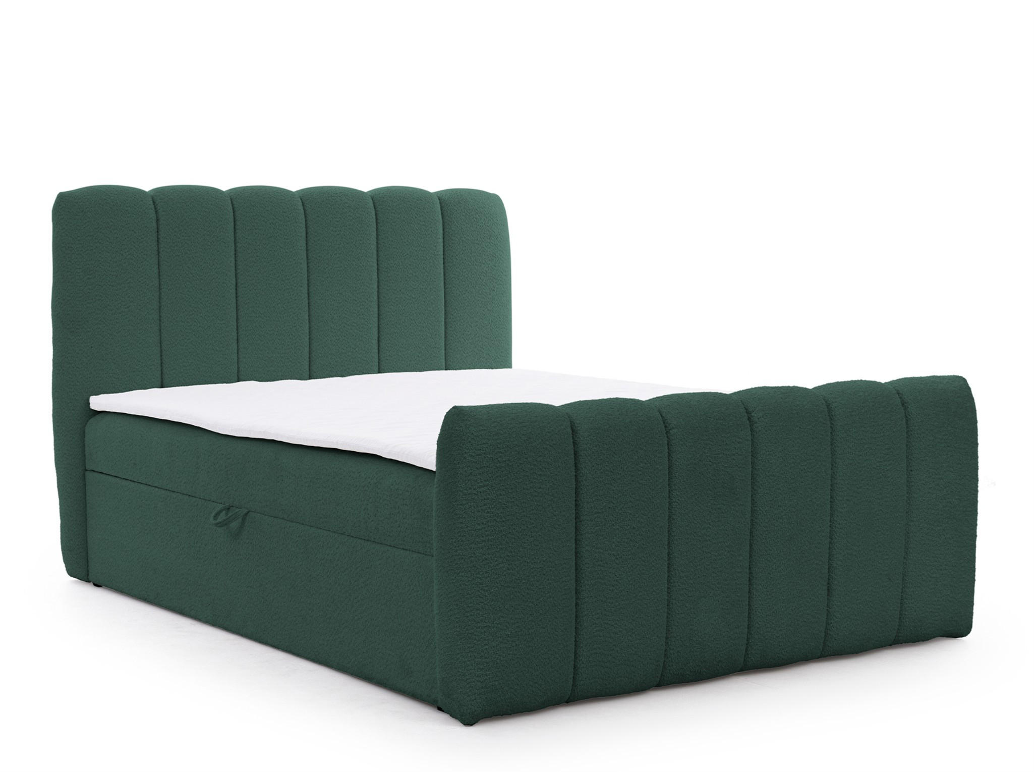 BOXBETT Denis - Grün, Holzwerkstoff/Textil (140/200cm) - Fun Möbel