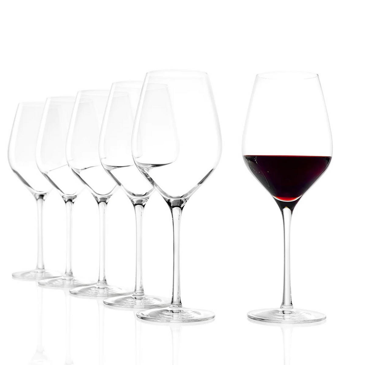 WEISSWEINKELCH Exquisit Royal /Rotweinkelch Set 12 tlg - Transparent, Glas (0.42L) - Stölzle