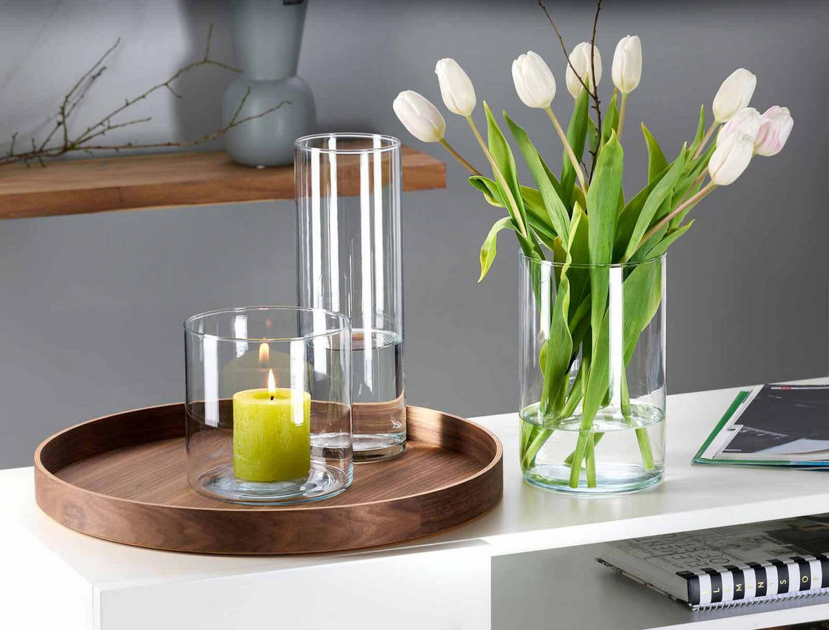 VASEN-SET Leonie transparent 3-tlg. - Transparent, Glas (30cm) - Ritzenhoff Breker