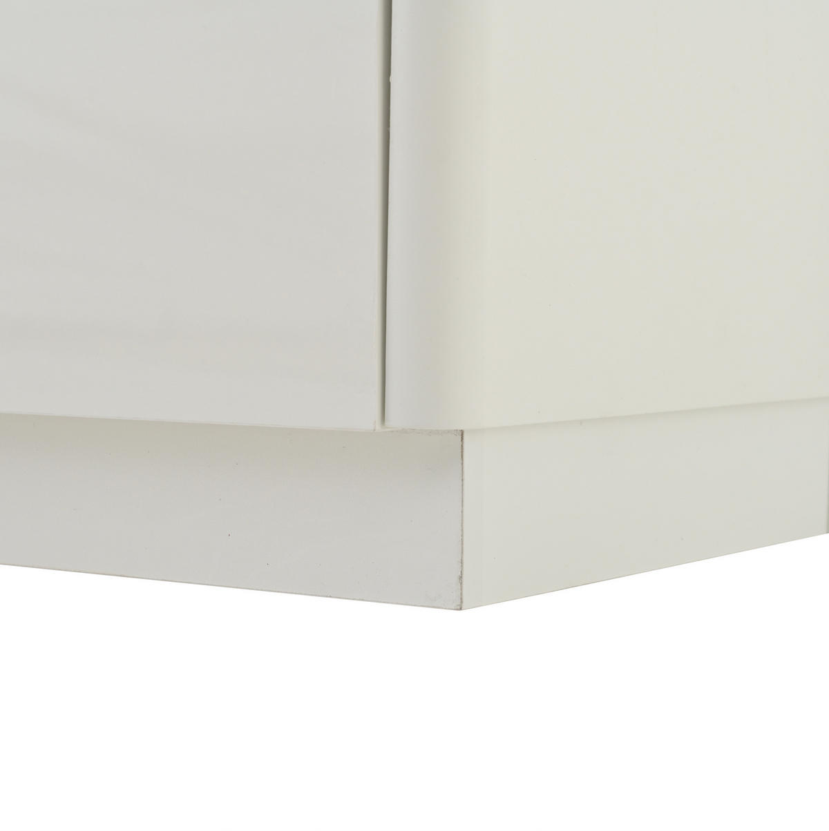 LOWBOARD 180/34/40 cm in Weiß aus Spanplatte mit LED-Beleuchtung und 4 Schubladen - Weiß, Holzwerkstoff (34/40/180cm) - OKMYHOME