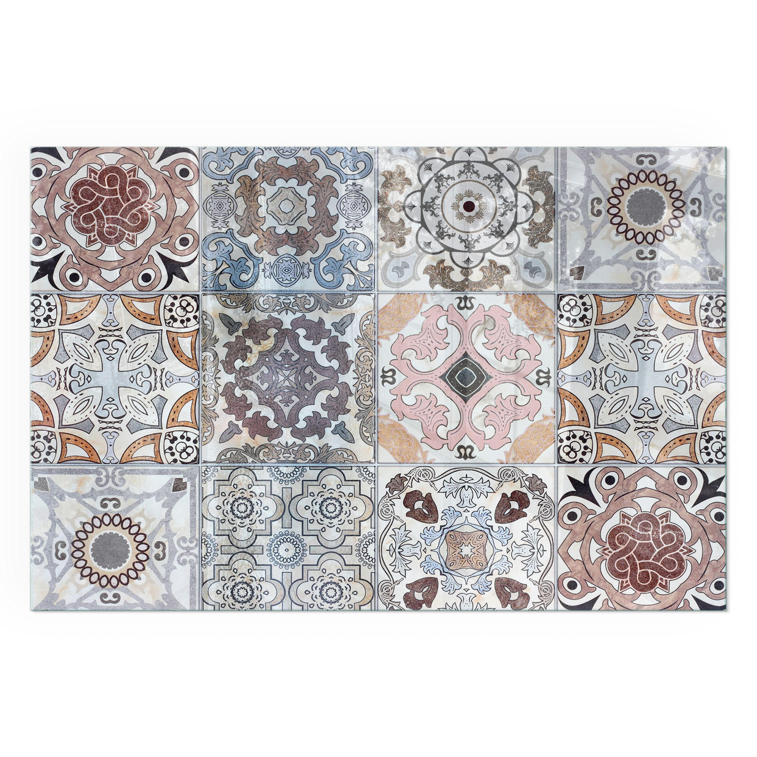 GLASPLATTE für Kamin 60x40 cm - Grau, Glas (60/40/0.4cm) - TULUP