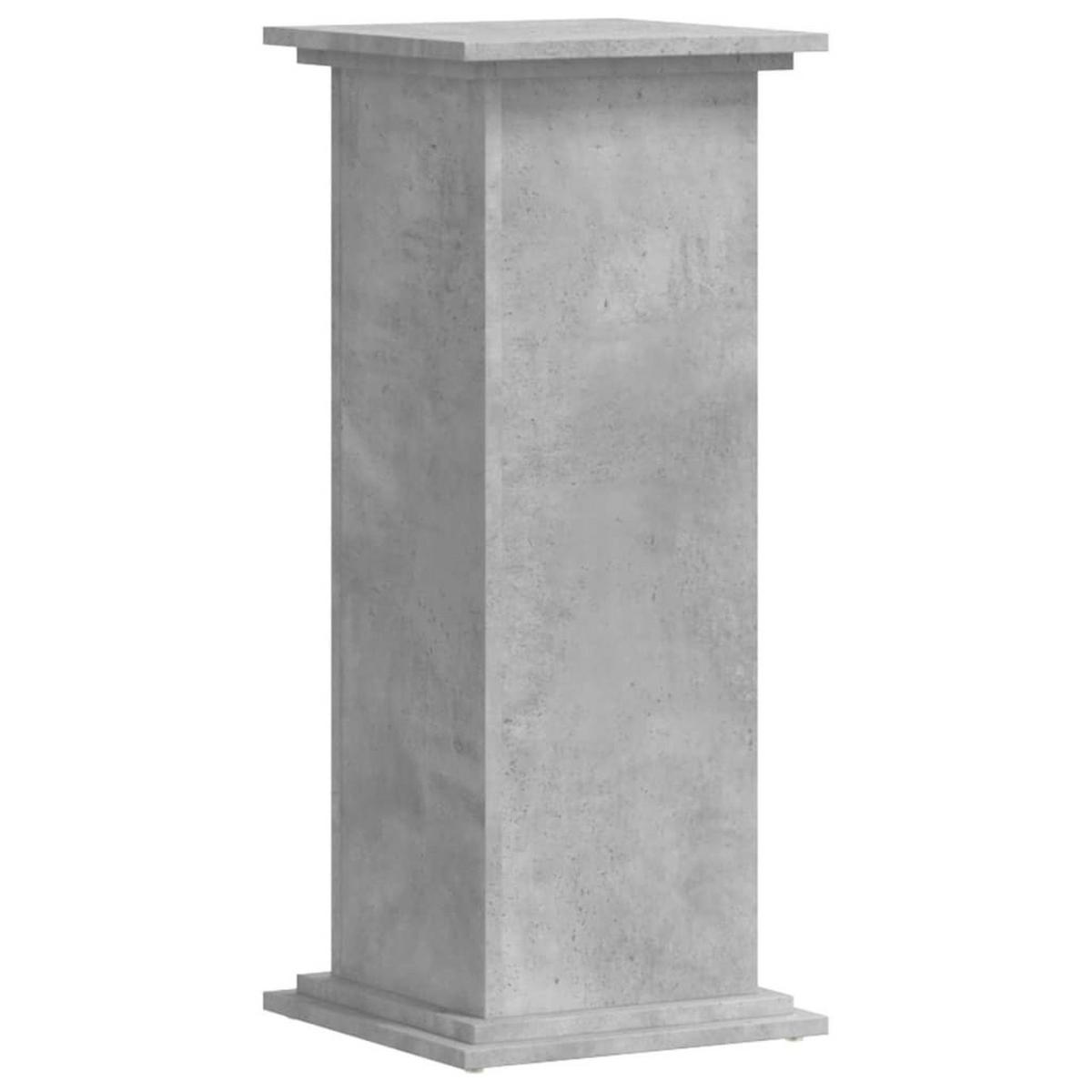 PFLANZENSTÄNDER Betongrau 33/33/80 Cm Holzwerkstoff - Grau, Holzwerkstoff (33/80/33cm) - vidaXL