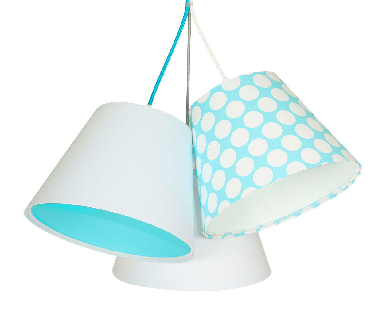 HÄNGELEUCHTE Blau 26/19 cm - Blau/Weiß, Kunststoff (26/0.8/19cm) - ONZENO