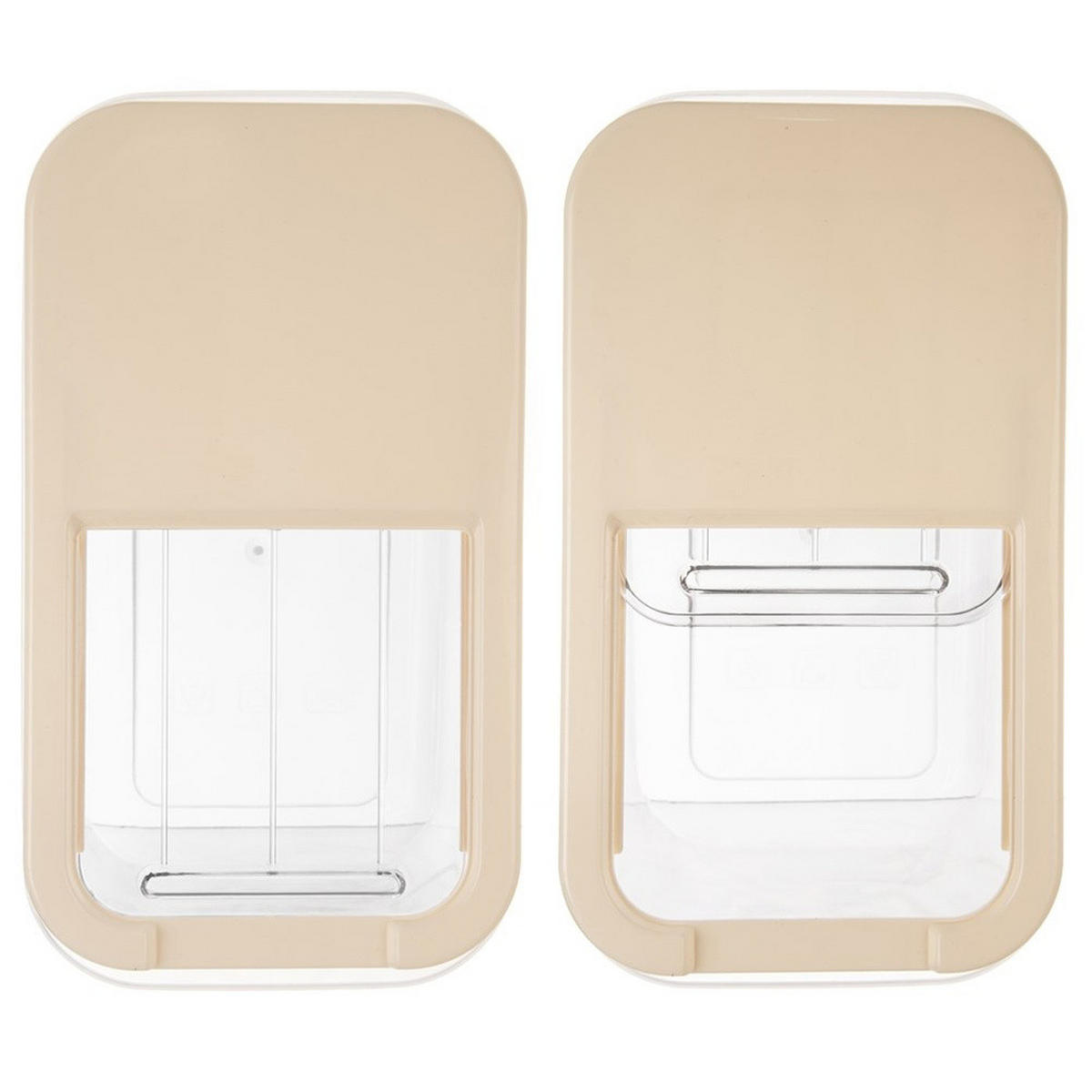 AUFBEWAHRUNGSBEHÄLTER Slide beige - Beige, Kunststoff (19.5/23/35cm) - Orion 