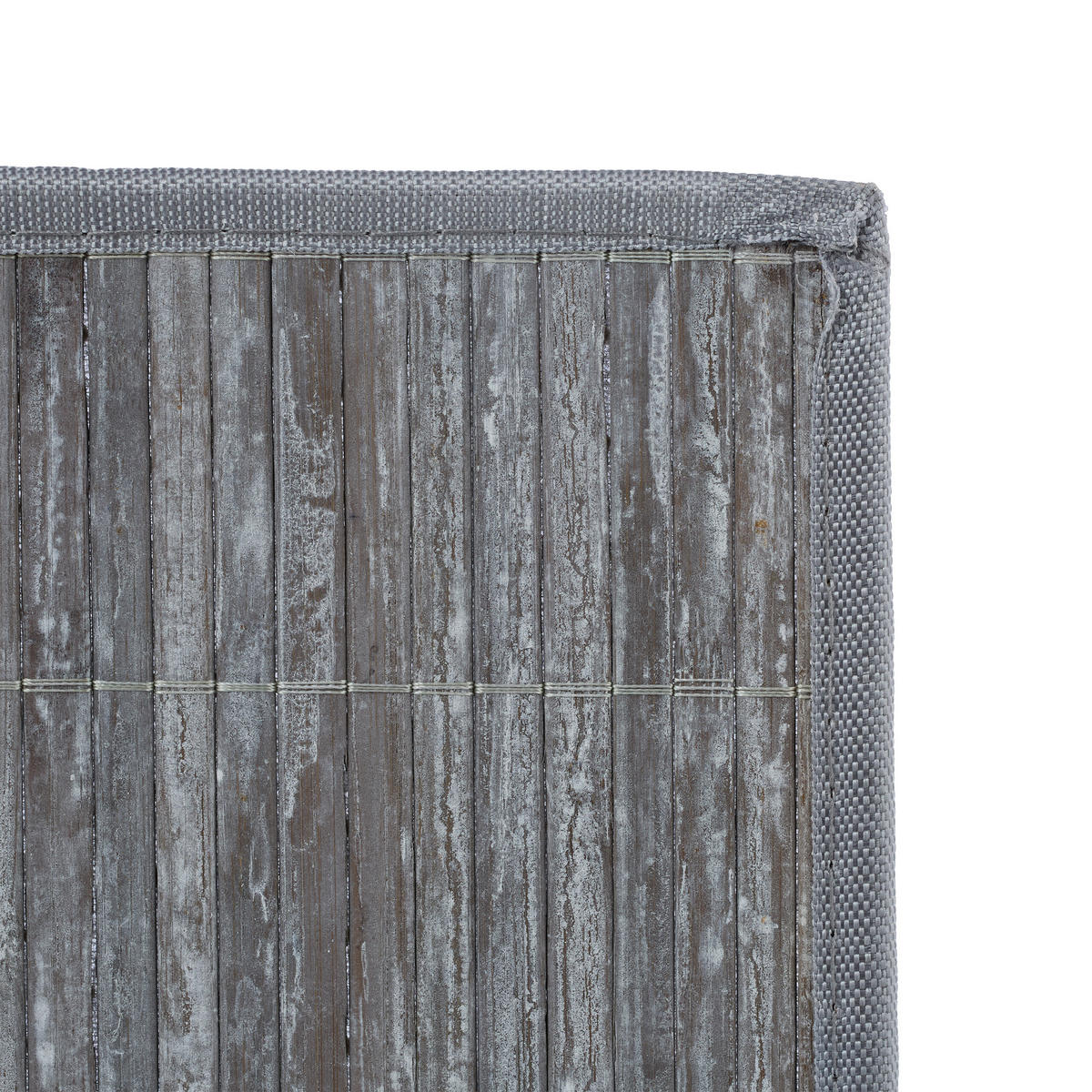 TISCHSET 6-tlg. - Grau, Holz/Textil (30/45/0.3cm) - Relaxdays