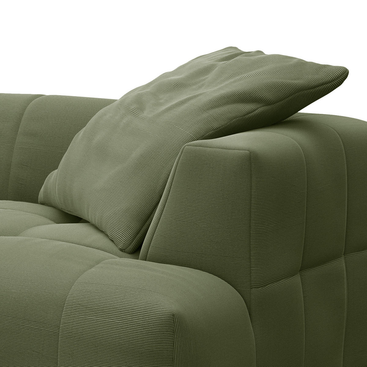 BIGSOFA - Schwarz/Grün, Holz/Kunststoff (272/70/126cm) - home24