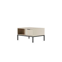 COUCHTISCH Austin_80 60/45/80 - Kaschmir/Schwarz, Holzwerkstoff (80/60/45cm) - RAUMHIRSCH FURNITURE