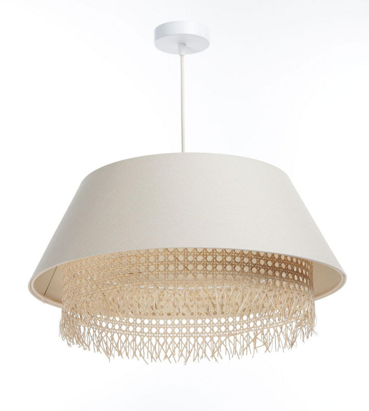 HÄNGELEUCHTE Beige 50/26 cm - Beige, Kunststoff (50/1.3/26cm) - ONZENO