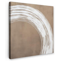 LEINWANDBILD Farbe - Braun - Japandi 90x90 cm - Kupferfarben, Textil (90/90cm) - MuchoWow