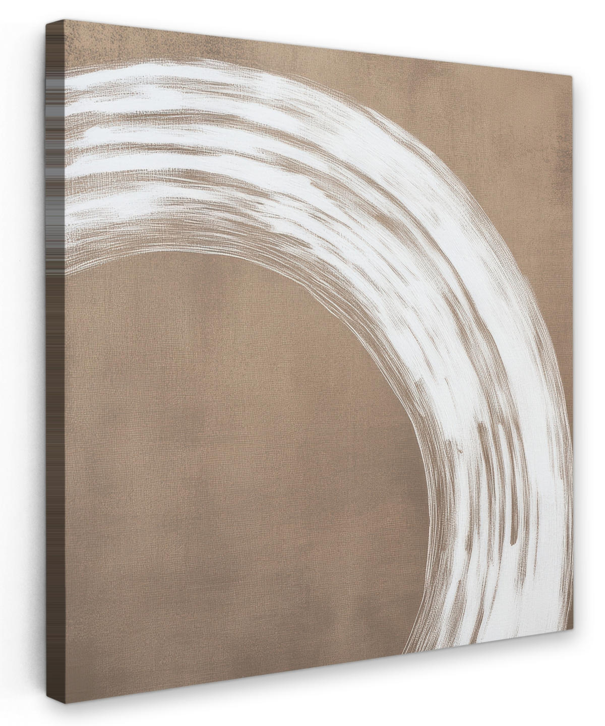 LEINWANDBILD Farbe - Braun - Japandi 90x90 cm - Kupferfarben, Textil (90/90cm) - MuchoWow