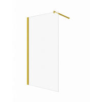 WALK-IN-DUSCHWAND 100 × 200 cm – Satiniertes ESG-Sicherheitsglas – Gold - Goldfarben, Glas (10/100/200cm) -  Glaswerk Westfalen